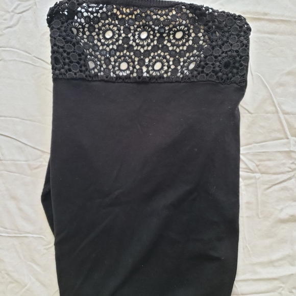 Women's Black Crochet knit Sweater Set, Zara - Picture 5 of 8